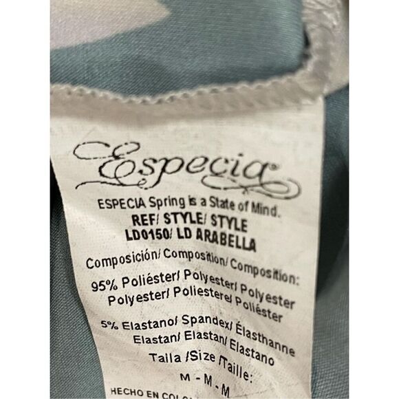 New Especia Arabella Printed Maxi Dress Size M newb - Picture 9 of 10